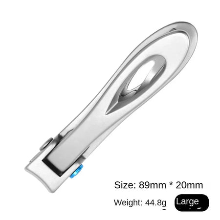 Stainless Steel Professional Nail Clippers for Thick Nails Silver-L