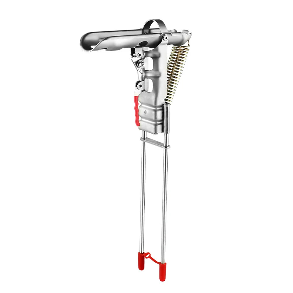 Stainless Steel Rod Stand, Automatic High Sensitivity Spring Fishing Rod Holder Adjustable Double Springs Accessories Bracket