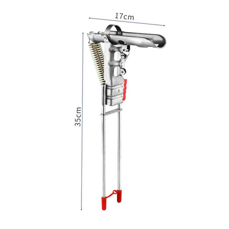 Stainless Steel Rod Stand, Automatic High Sensitivity Spring Fishing Rod Holder Adjustable Double Springs Accessories Bracket A Style 2 springs