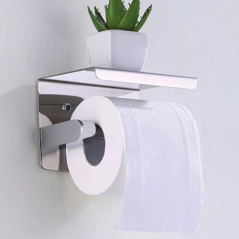 Stainless Steel Wall Mount Toilet Roll Holder