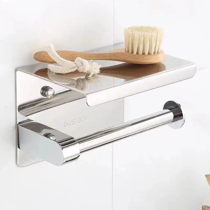 Stainless Steel Wall Mount Toilet Roll Holder