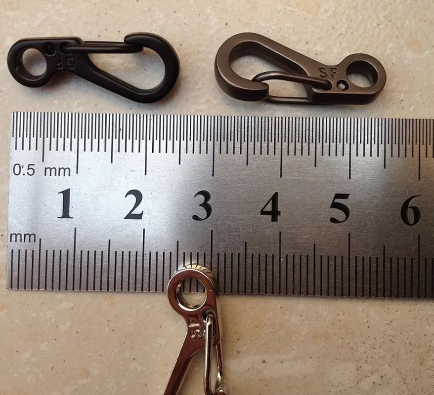 Survival Gear Mini Carabiners - Set of 12