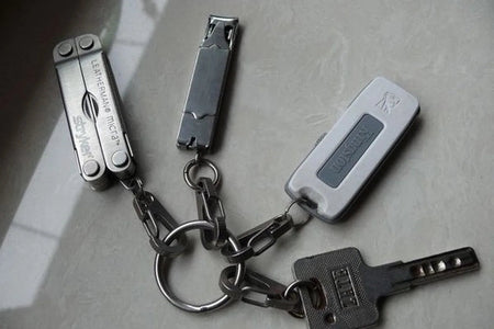 Survival Gear Mini Carabiners - Set of 12