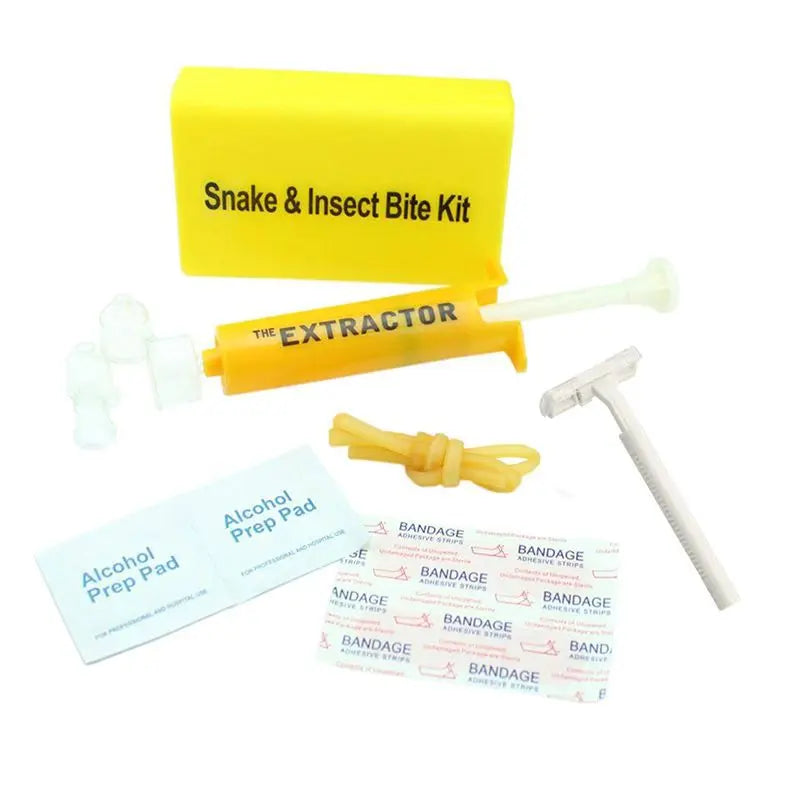 Survivor Venom Extractor Kit: Portable First Aid for Snake and Insect Bites C