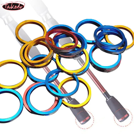 TAKEDO 27# OD 26MM ID 22MM Decorative Butt End Aluminium Ring For Butt Carp Rod Building Component Repair DIY Rod Accessory