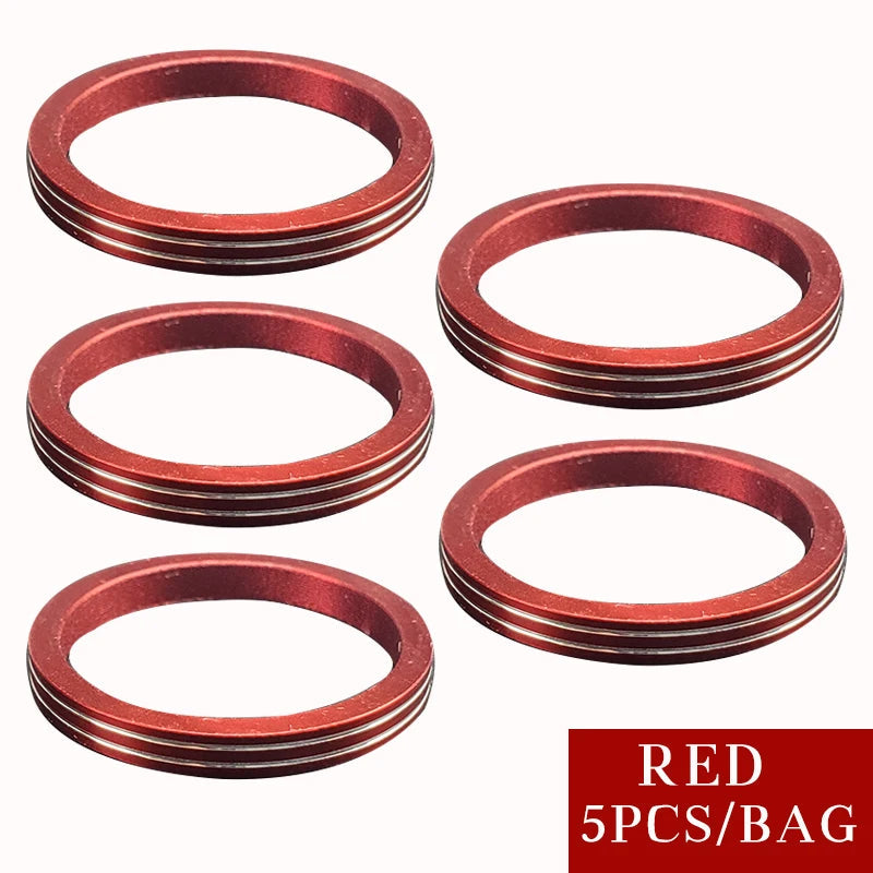 TAKEDO 27# OD 26MM ID 22MM Decorative Butt End Aluminium Ring For Butt Carp Rod Building Component Repair DIY Rod Accessory C