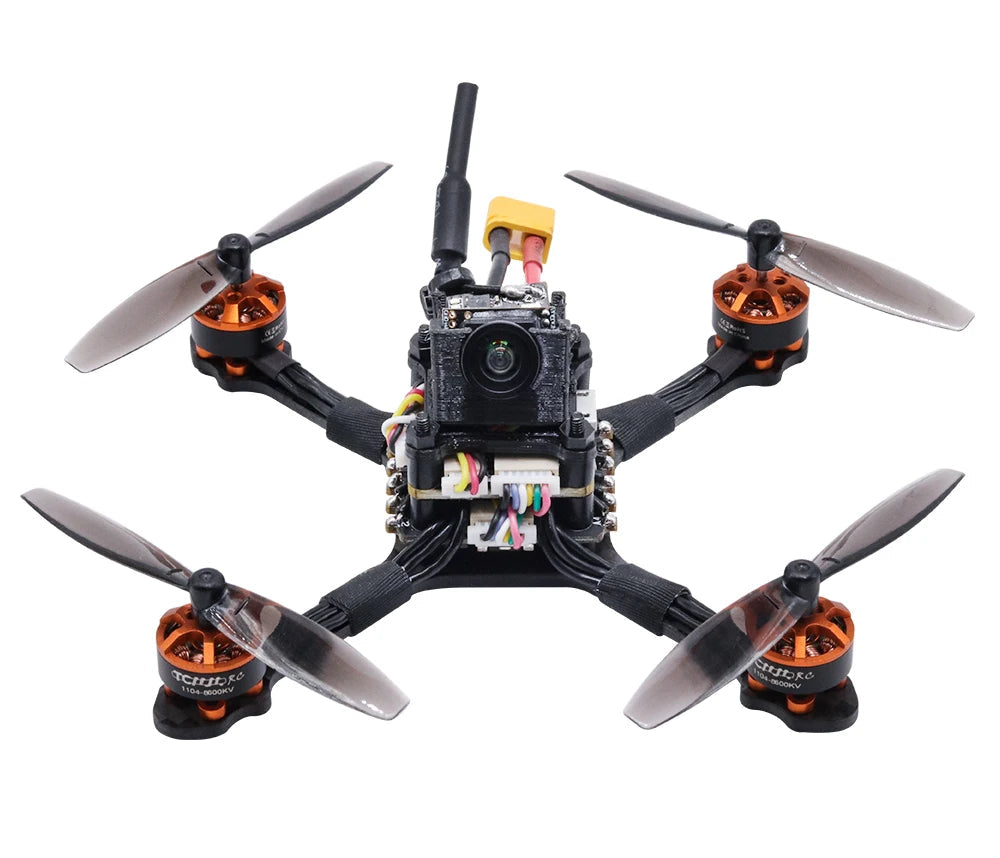 TCMMRC newbie rainbow 1104 motor 8600kv Carbon fiber high-thrust racing drone 720TVL Camera fpv drone 2.5 Inch Fpv Racing Drone