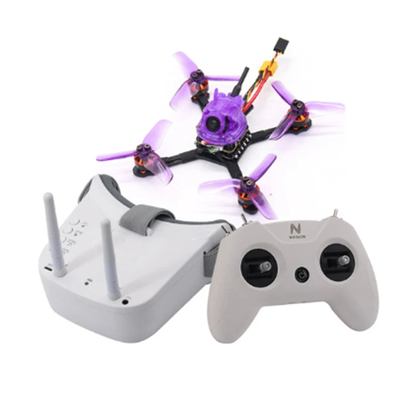 TCMMRC newbie rainbow 1104 motor 8600kv Carbon fiber high-thrust racing drone 720TVL Camera fpv drone 2.5 Inch Fpv Racing Drone