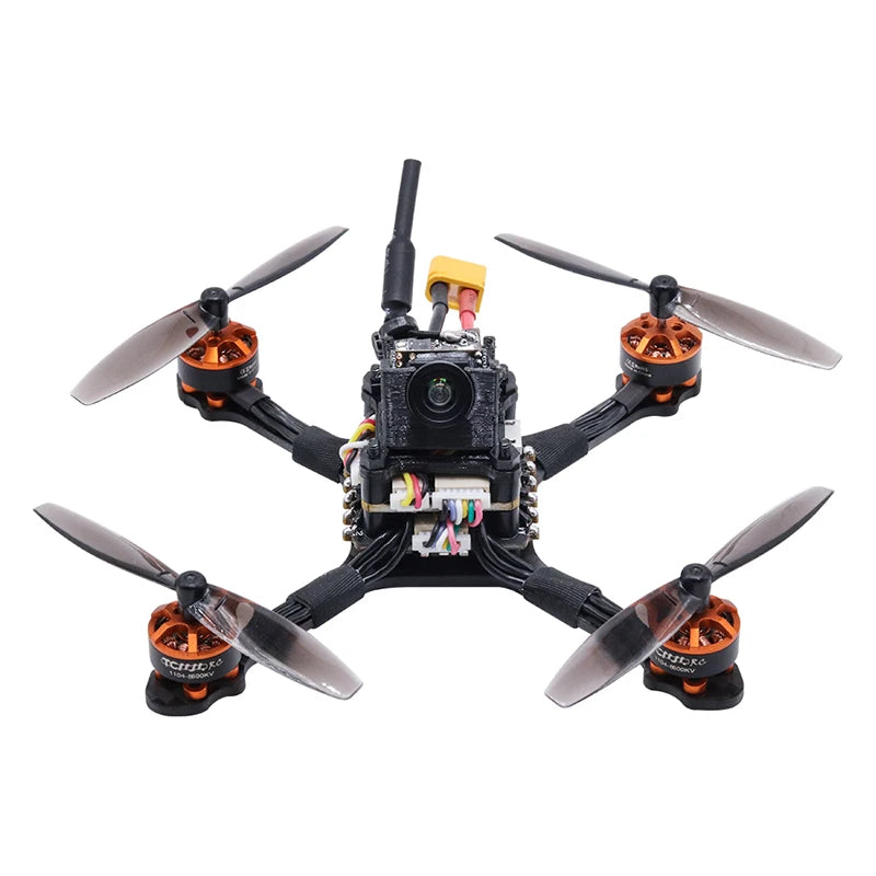 TCMMRC newbie rainbow 1104 motor 8600kv Carbon fiber high-thrust racing drone 720TVL Camera fpv drone 2.5 Inch Fpv Racing Drone