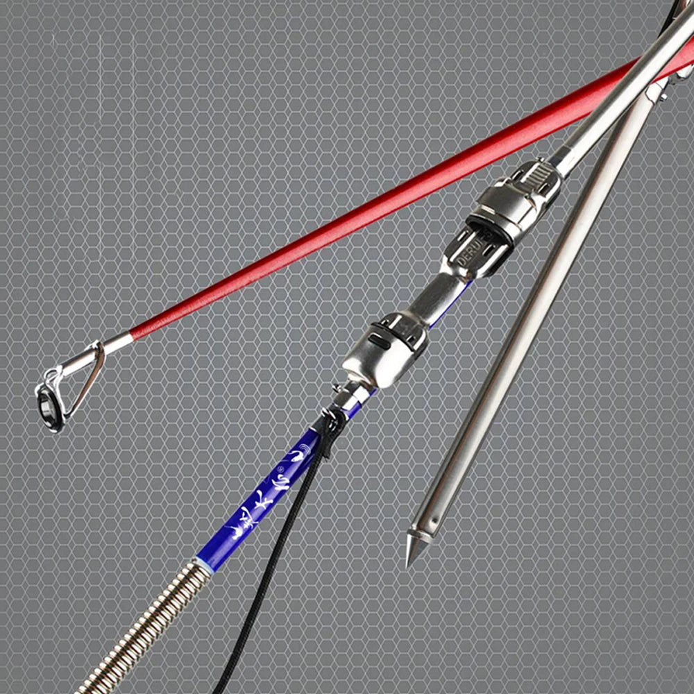 Telescope Fishing Rod Set with Reel - 63cm High Quality Stainless Steel Hardware  Only Rod