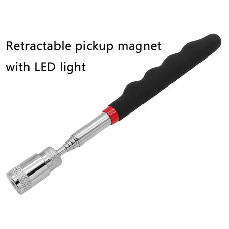 Telescopic Adjustable Magnetic Pick-Up Tools Magnetic Telescopic Magnet Grip Long Pen Telescopic Magnet Stick with LED Light Pickup With LED