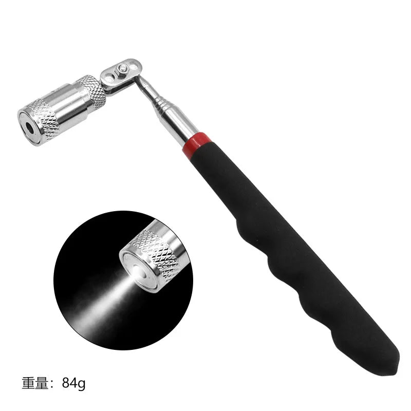 Telescopic Adjustable Magnetic Pick-Up Tools Magnetic Telescopic Magnet Grip Long Pen Telescopic Magnet Stick with LED Light Universal WIth Led