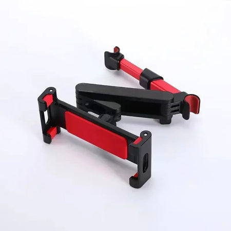 Telescopic Car Rear Pillow Phone Holder Tablet Car Stand Seat Rear Headrest Mounting Bracket for Phone Tablet 4-11 Inch red2