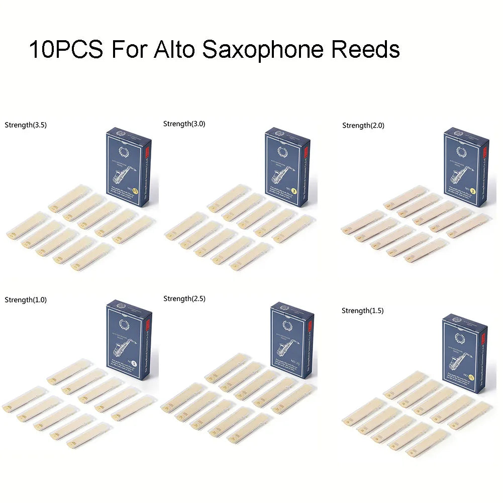 TOOPRE Premium Alto Saxophone Reeds: Strengths 1.0-3.5, Excellent Response, Resistant to Deformation