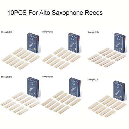 TOOPRE Premium Alto Saxophone Reeds: Strengths 1.0-3.5, Excellent Response, Resistant to Deformation
