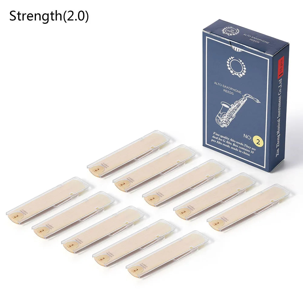 TOOPRE Premium Alto Saxophone Reeds: Strengths 1.0-3.5, Excellent Response, Resistant to Deformation Strength2 / CHINA