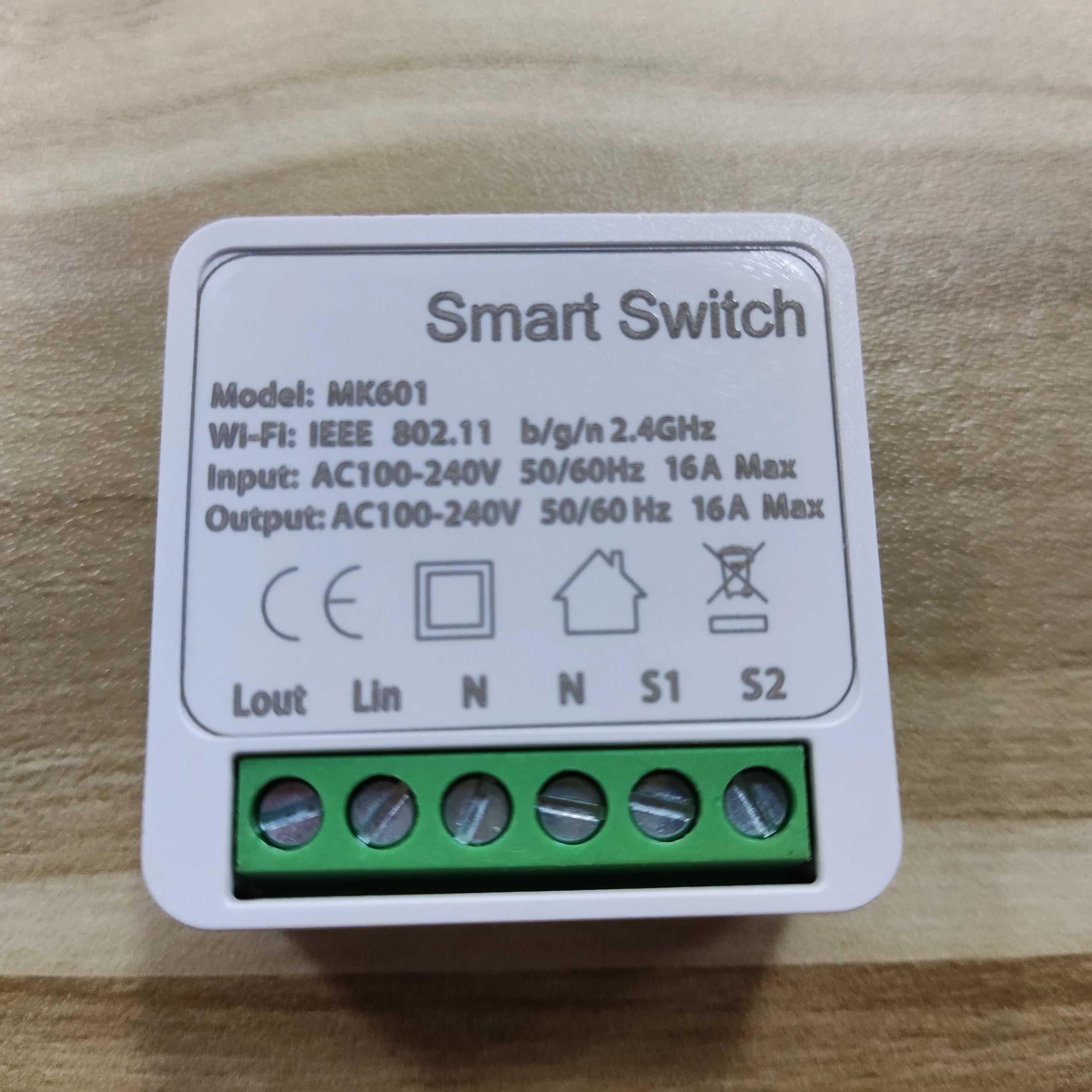 Tuya Mini Wifi Smart Switch Module 16A 2-Way Control Smart Home DIY Light Switches Smart Life wifi switch With Alexa Google Home