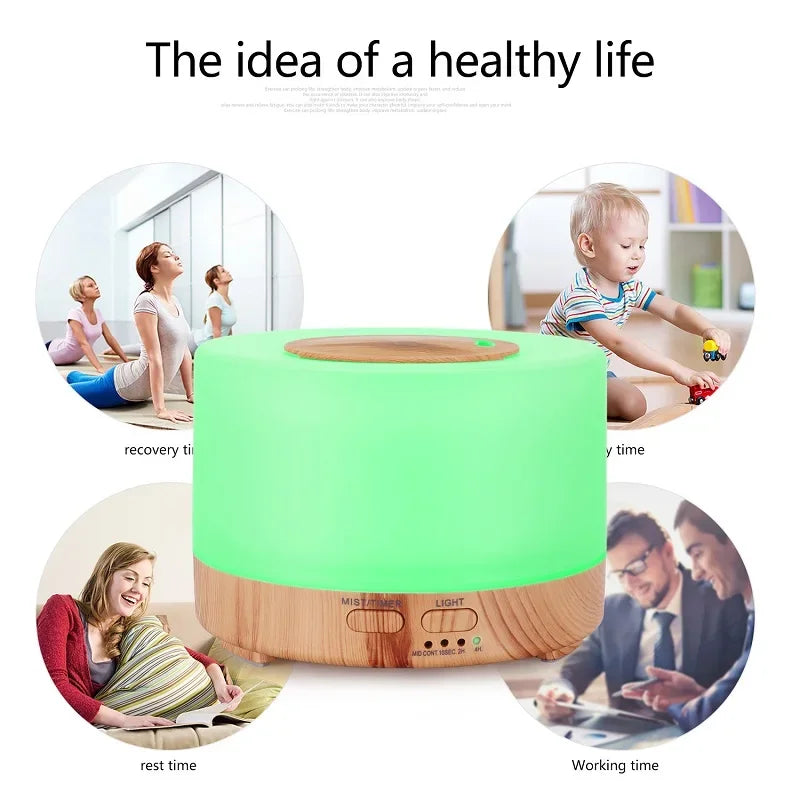 Tuya WiFi Smart Home Humidifier Essential Aroma Oil Diffuser - Effortless Control &amp;amp; Serene Atmosphere
