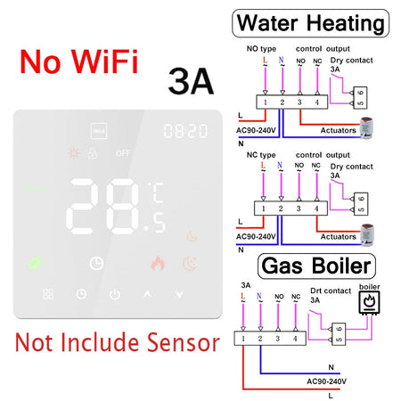 Tuya WiFi Smart Thermostat Electric Floor Heating TRV Water Gas Boiler Temperature Voice Remote Controller for Google Home Alexa