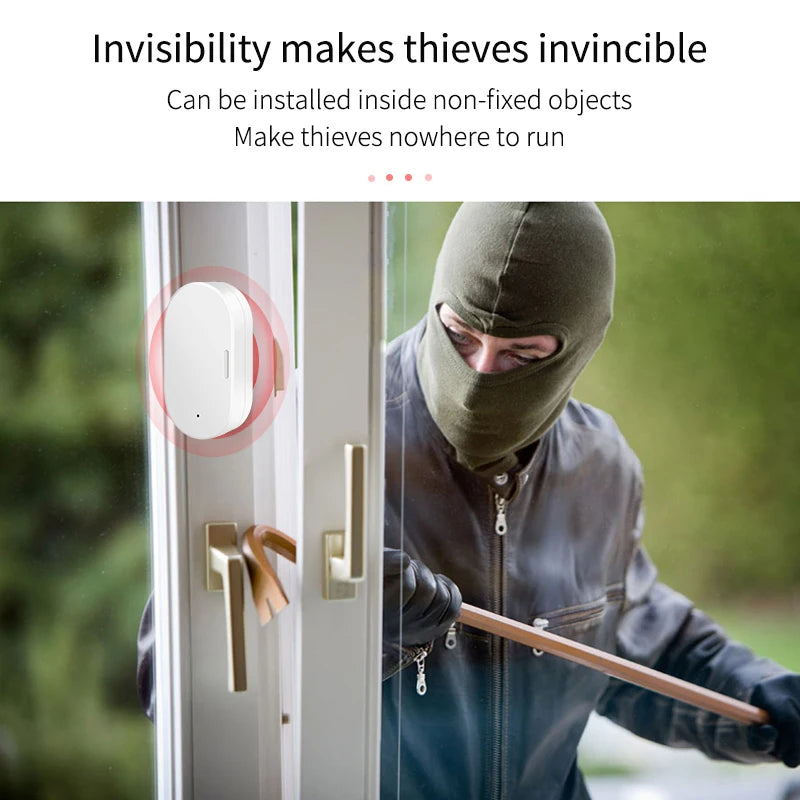 Tuya WiFi Zigbee Door Window Magnetic Sensor Smart Home Wireless Door Detectors Automation Security Protection for Alexa Google