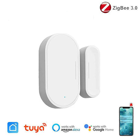 Tuya WiFi Zigbee Door Window Magnetic Sensor Smart Home Wireless Door Detectors Automation Security Protection for Alexa Google