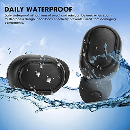 TWS Bluetooth Earphones Wireless Headphones Noise Cancelling with Mic Headsets 9D Stereo In-Ear Earbuds for Sports Music