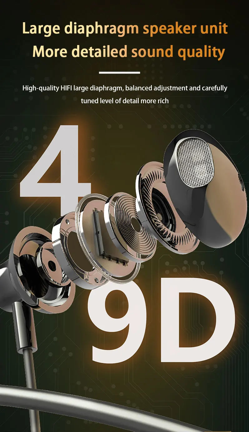 TWS Super Power Wireless Headphones Bluetooth Earphones Neckband Magnetic Earbuds LED Display Sports Headset Stereo With Mic