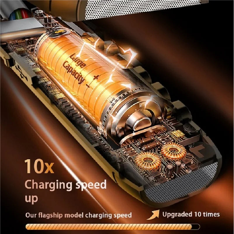 TWS Super Power Wireless Headphones Bluetooth Earphones Neckband Magnetic Earbuds LED Display Sports Headset Stereo With Mic