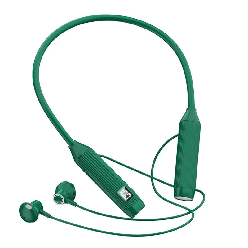 TWS Super Power Wireless Headphones Bluetooth Earphones Neckband Magnetic Earbuds LED Display Sports Headset Stereo With Mic GN