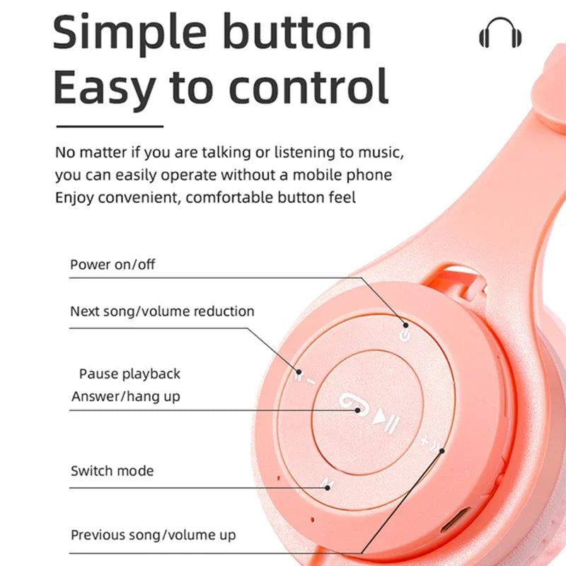 Ucasevew Kids Wireless Bluetooth Headphones