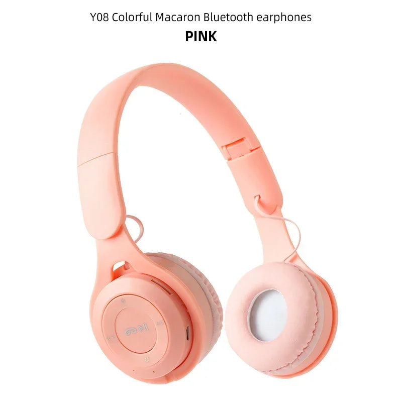 Ucasevew Kids Wireless Bluetooth Headphones  Pink
