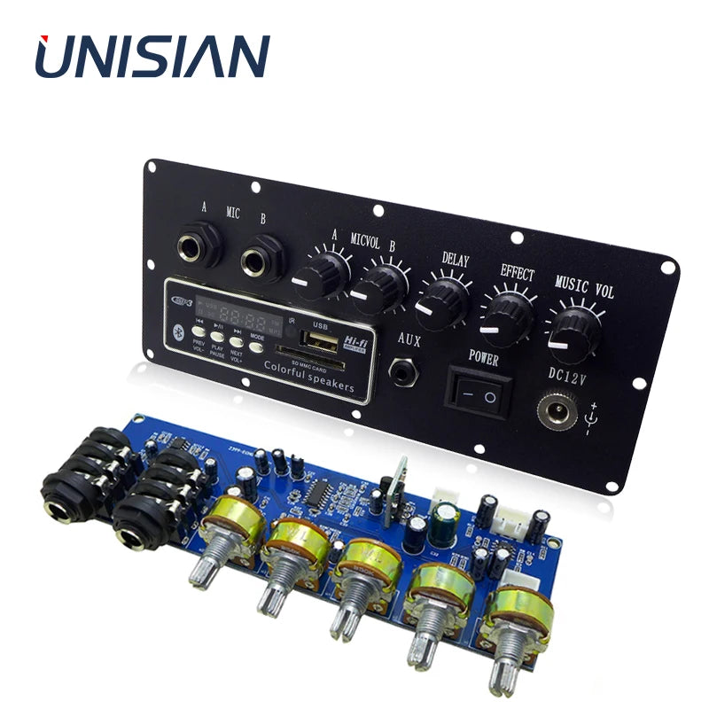 UNISIAN Karaoke Reverb Board with Bluetooth for DIY KTV