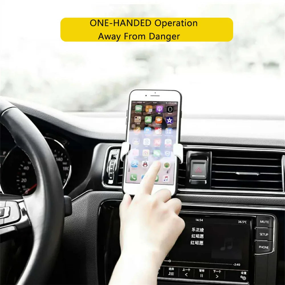 Universal Gravity Auto Phone Holder Car Air Vent Clip Mount Mobile Phone Holder Cell Phone Stand Support For iPhone For Samsung
