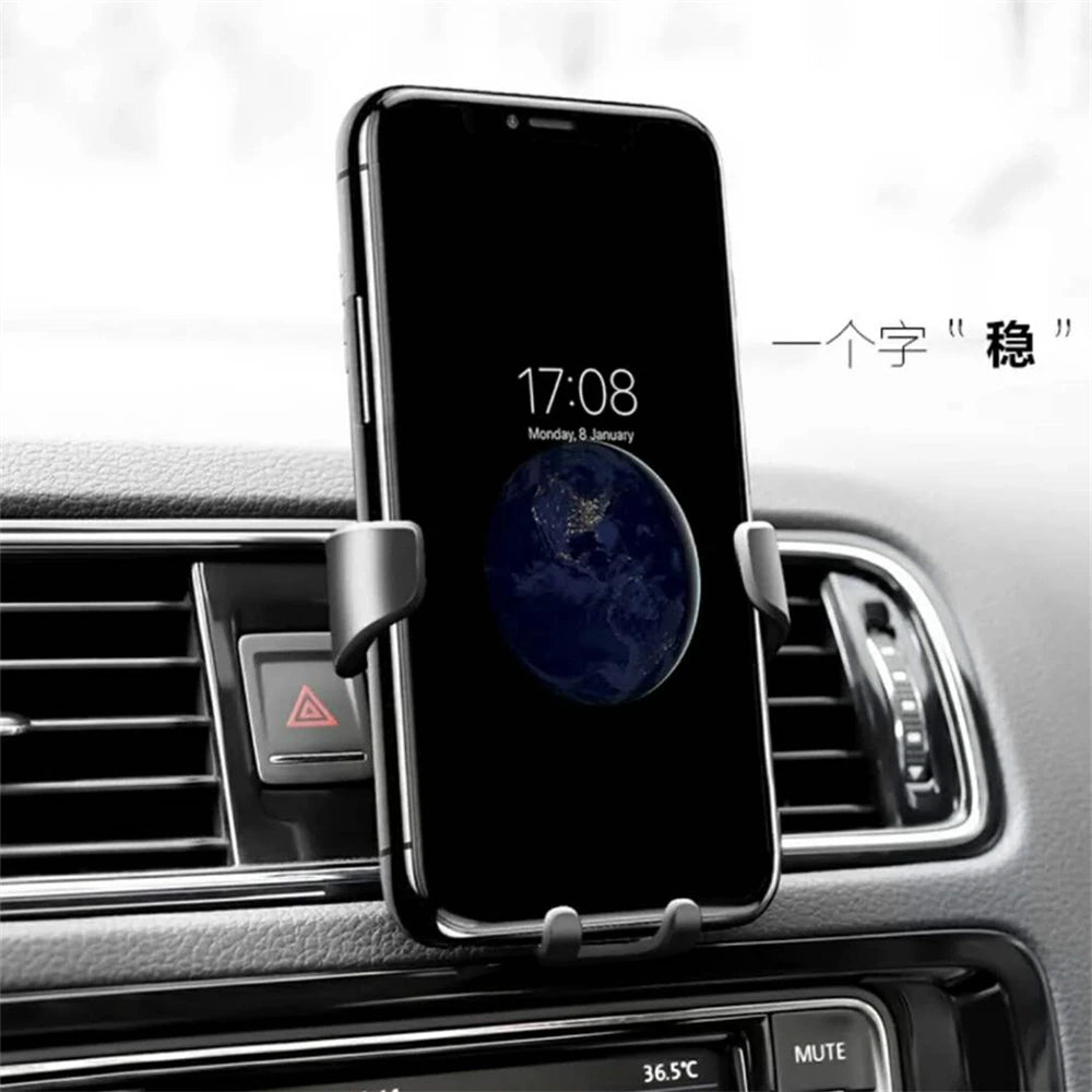 Universal Gravity Auto Phone Holder Car Air Vent Clip Mount Mobile Phone Holder Cell Phone Stand Support For iPhone For Samsung