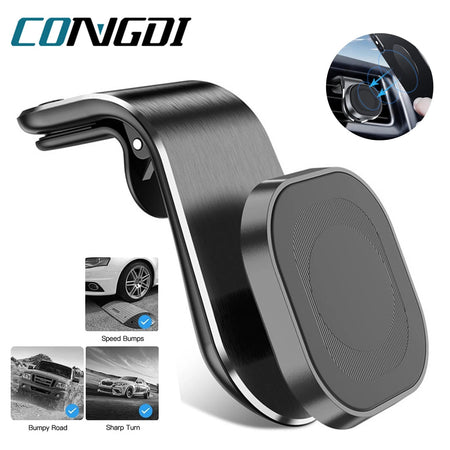 Universal Magnetic Car Phone Holder with 360&amp;deg; Rotation Support for iPhone 14 Samsung Xiaomi - Easy Installation &amp;amp; Secure Hold