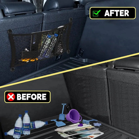 Universal Mesh Cargo Net for Car Storage Car-Net Pocket Storage Stretchable Mesh Pocket Net Wall Sticker Organizer Pouch Bag