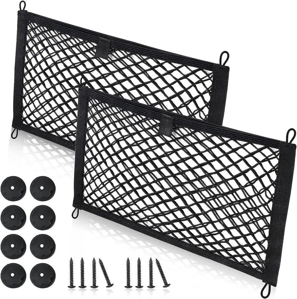 Universal Mesh Cargo Net for Car Storage Car-Net Pocket Storage Stretchable Mesh Pocket Net Wall Sticker Organizer Pouch Bag
