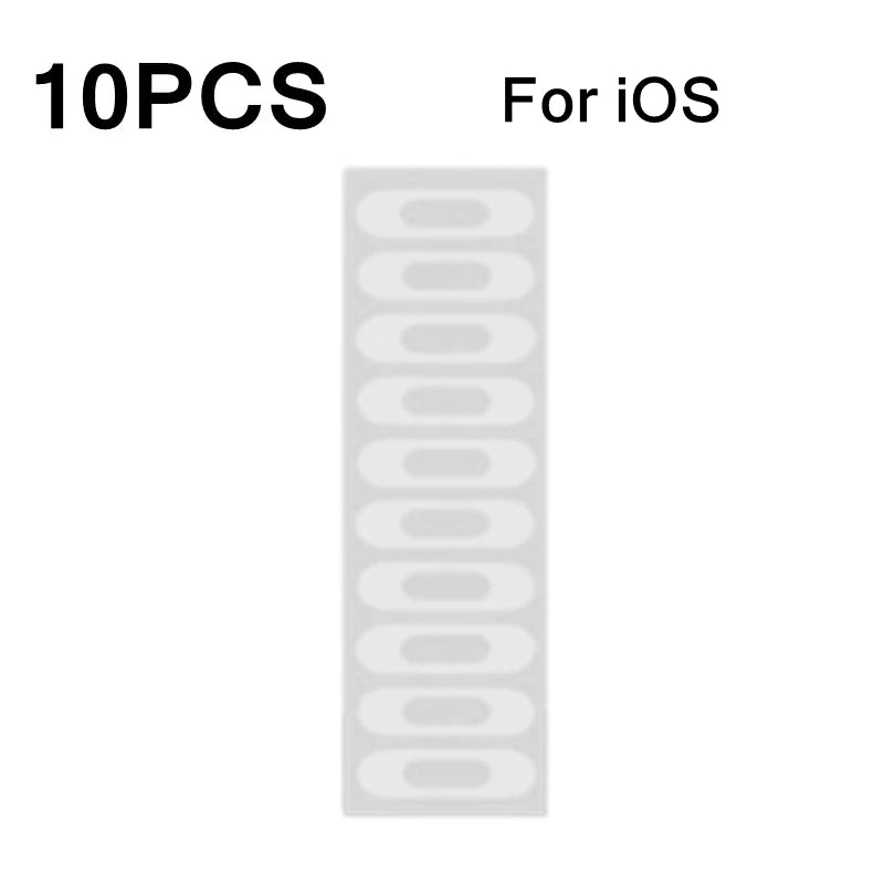 Universal Mobile Phone Speaker Dust Plug Mesh Sticker for iPhone 15 14 Pro Samsung Mi Charging Port Protector Cleaning Brush Kit 10 x For iOS Port