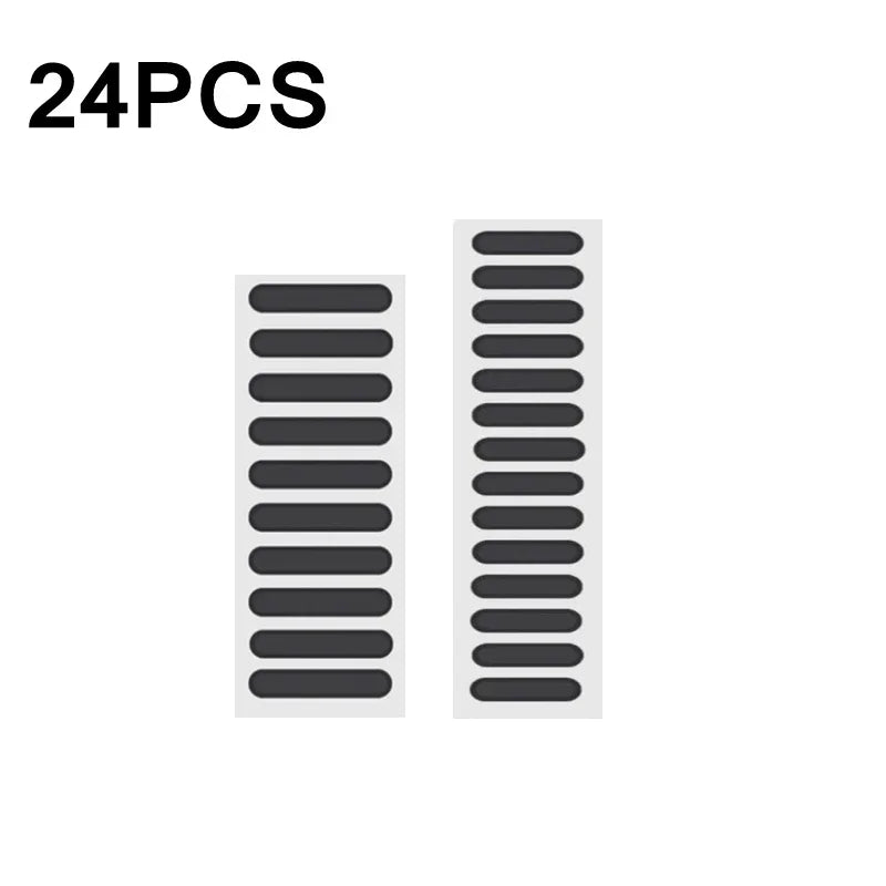 Universal Mobile Phone Speaker Dust Plug Mesh Sticker for iPhone 15 14 Pro Samsung Mi Charging Port Protector Cleaning Brush Kit 24 x Mixed