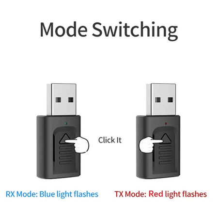 USB Bluetooth 5.0 Audio Receiver Transmitter 4 IN 1 Mini Stereo Bluetooth AUX RCA USB 3.5Mm Jack For PC TV Car Wireless Adapter