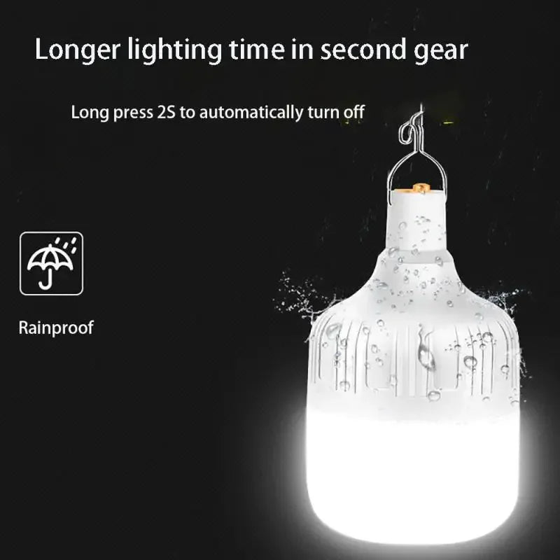 USB Rechargeable LED Camping Lantern IP65 Waterproof Emergency Light