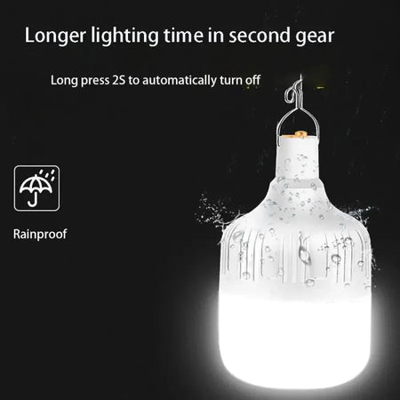 USB Rechargeable LED Camping Lantern IP65 Waterproof Emergency Light