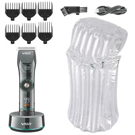 VGRO Professional 15-Speed Electric Hair Trimmer with LCD Display With bubble