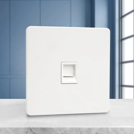 Vintage Brass Lever Wall Light Toggle Switch White Matte Stainless Steel Panel 1-4 Gang 2 Way Switch EU Socket for Home Computer