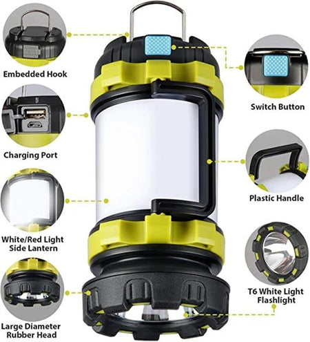 Waterproof Rechargeable Camping Lantern &amp;amp; Power Bank