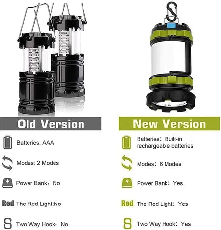 Waterproof Rechargeable Camping Lantern &amp;amp; Power Bank