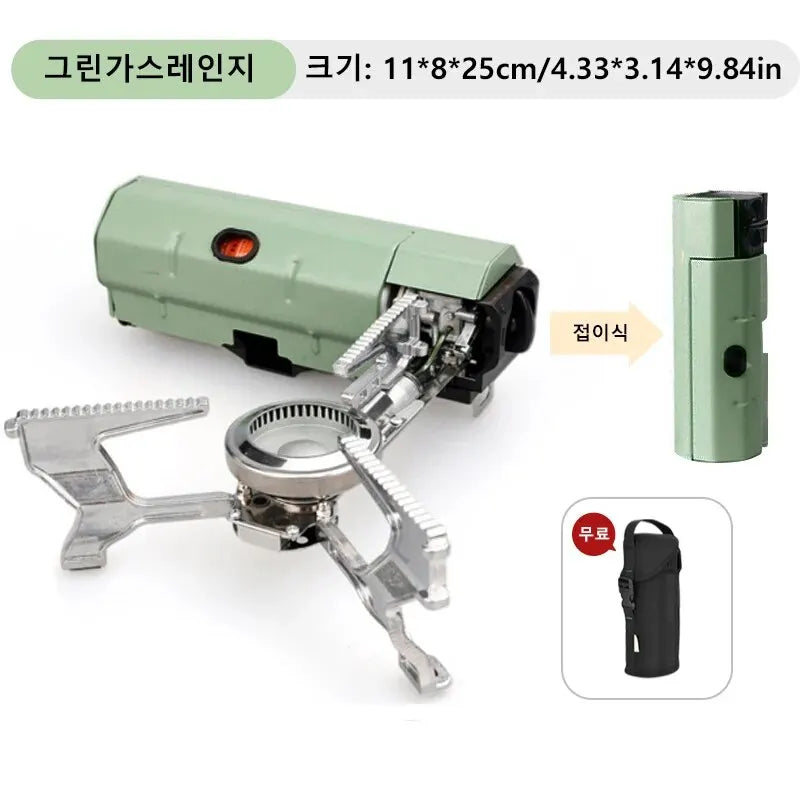 WESTTUNE Portable Folding Gas Stove - 2670W High Output Outdoor Cooker Green