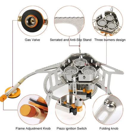 Widesea 3500W Portable Camping Gas Stove