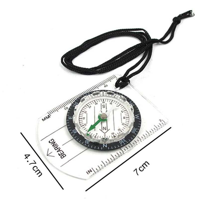 Wilderness survival outdoor equipment professional multi-function compass compass map scale scale compass