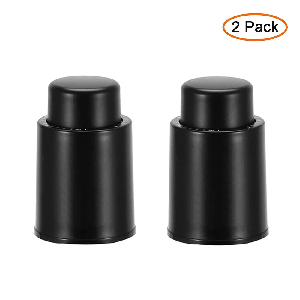 2-PACK Wine Bottle Stoppers, Vacuum Wine Stoppers, Reusable Wine